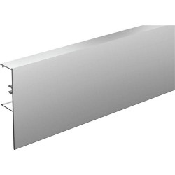 Bandeau aluminium droit anodisé à clipser sur rail